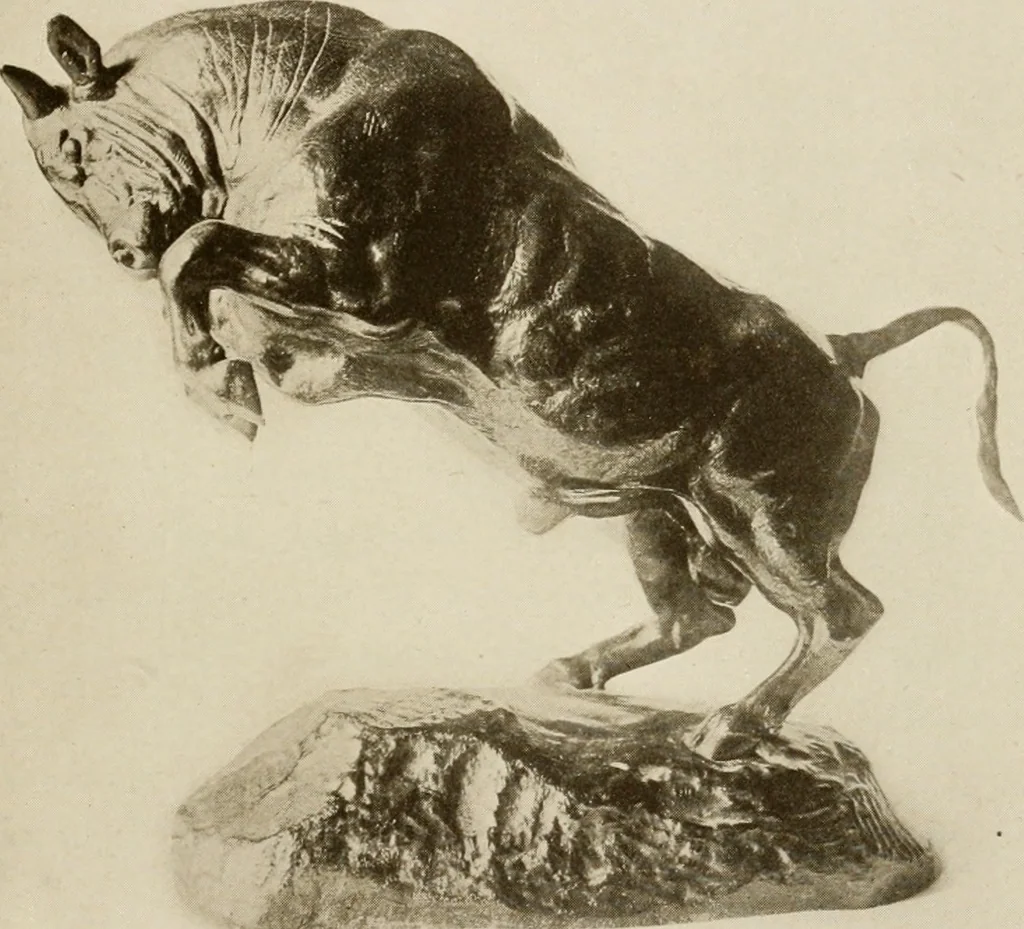An illustration from Artists past and present; random studies, 1909, leaf 36