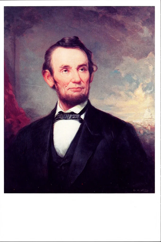 An illustration from Artists of Abraham Lincoln portraits, 1916, leaf 4