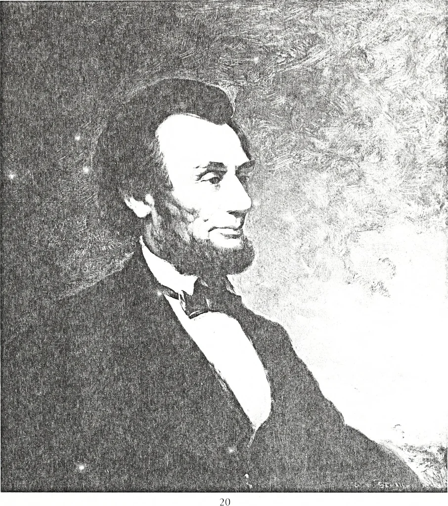 An illustration from Artists of Abraham Lincoln portraits, 1916, leaf 46