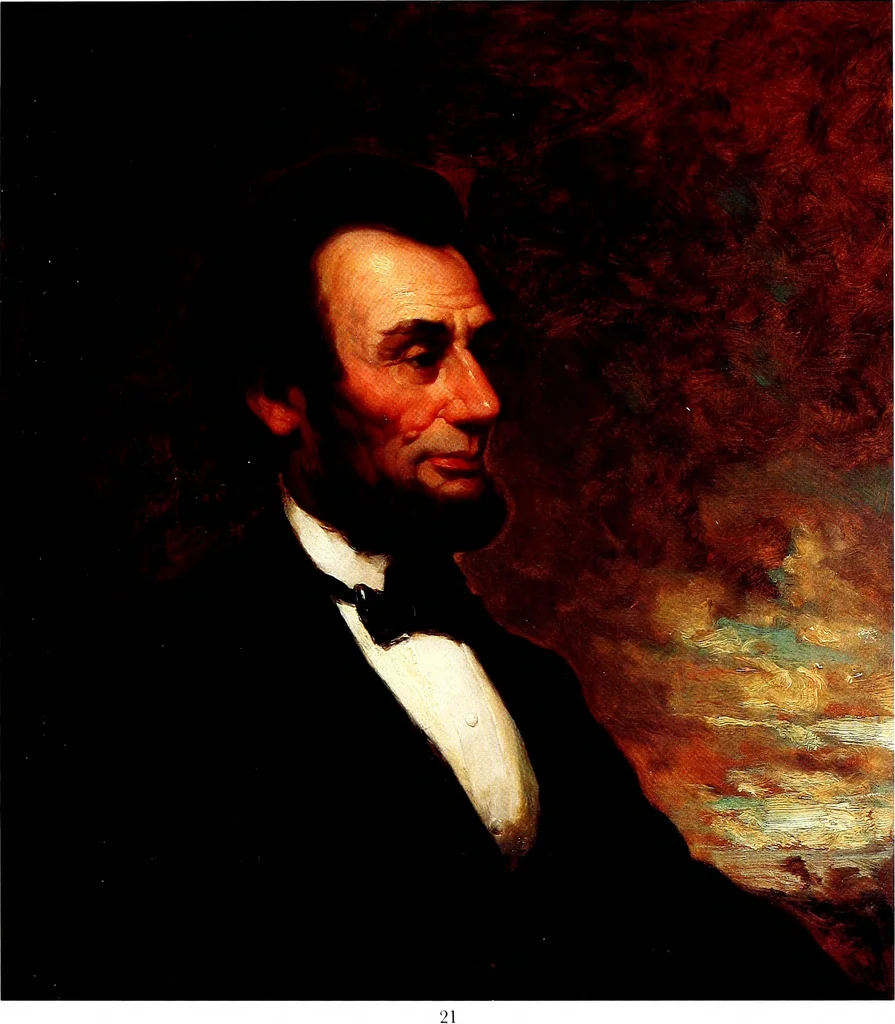 An illustration from Artists of Abraham Lincoln portraits, 1916, leaf 50