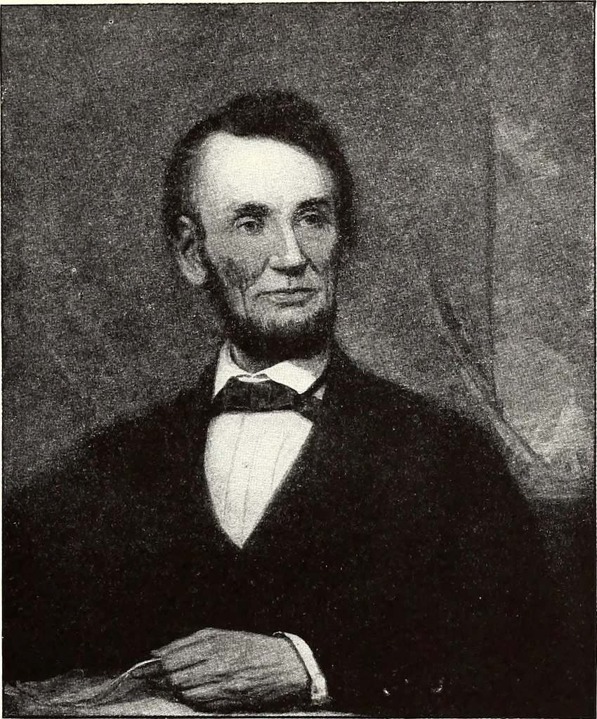 An illustration from Artists of Abraham Lincoln portraits, 1916, leaf 8