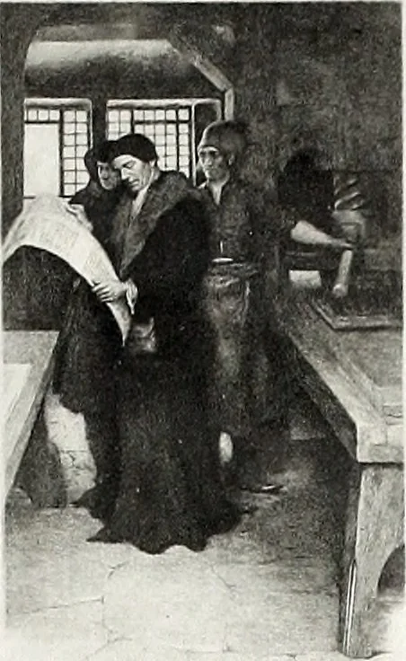 An illustration from Artists of Abraham Lincoln portraits. correspondence, 1860, leaf 34