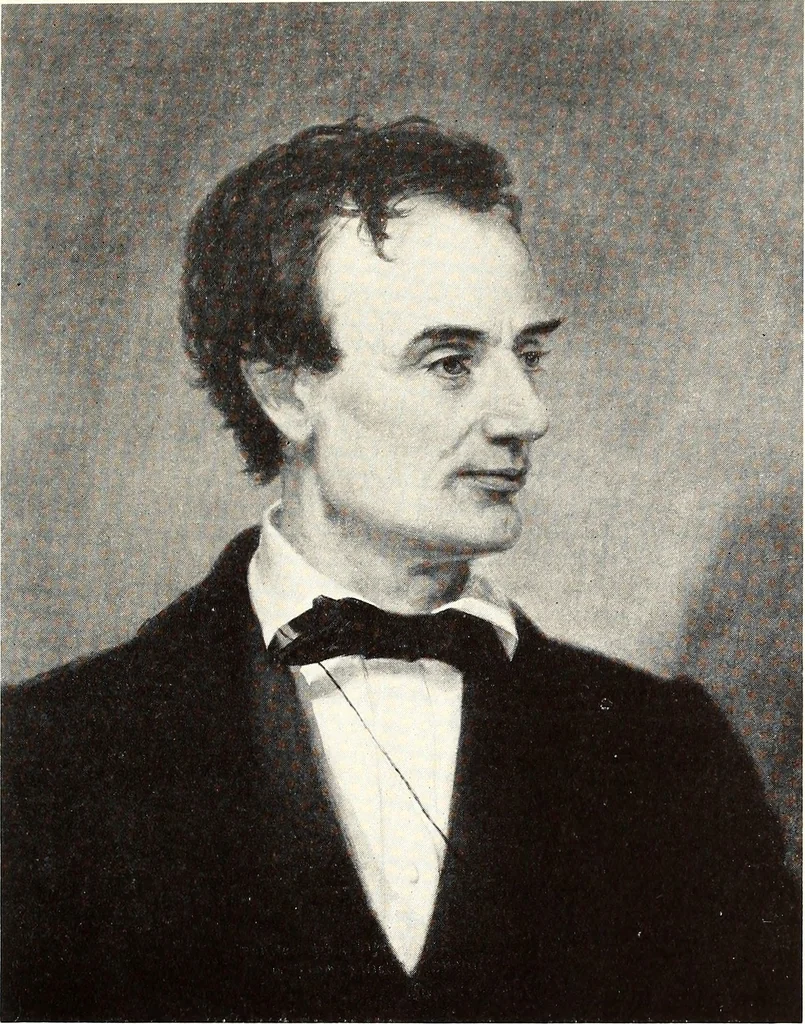 An illustration from Artists of Abraham Lincoln portraits. correspondence, 1860, leaf 82