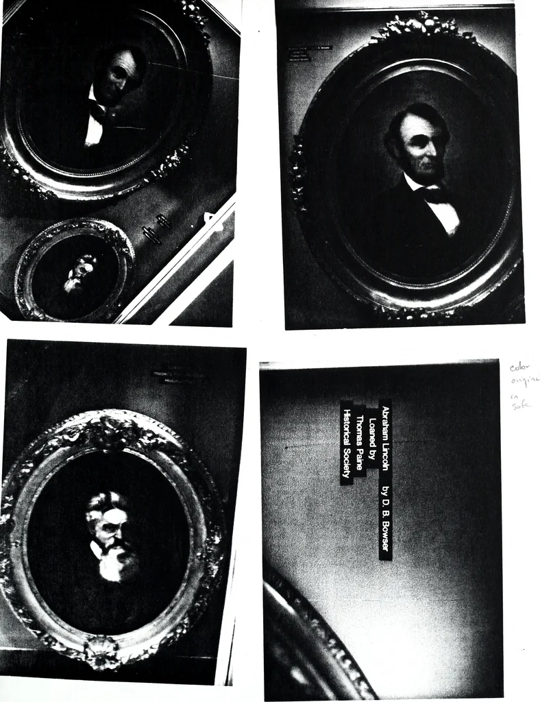 An illustration from Artists of Abraham Lincoln portraits, 1893, leaf 10