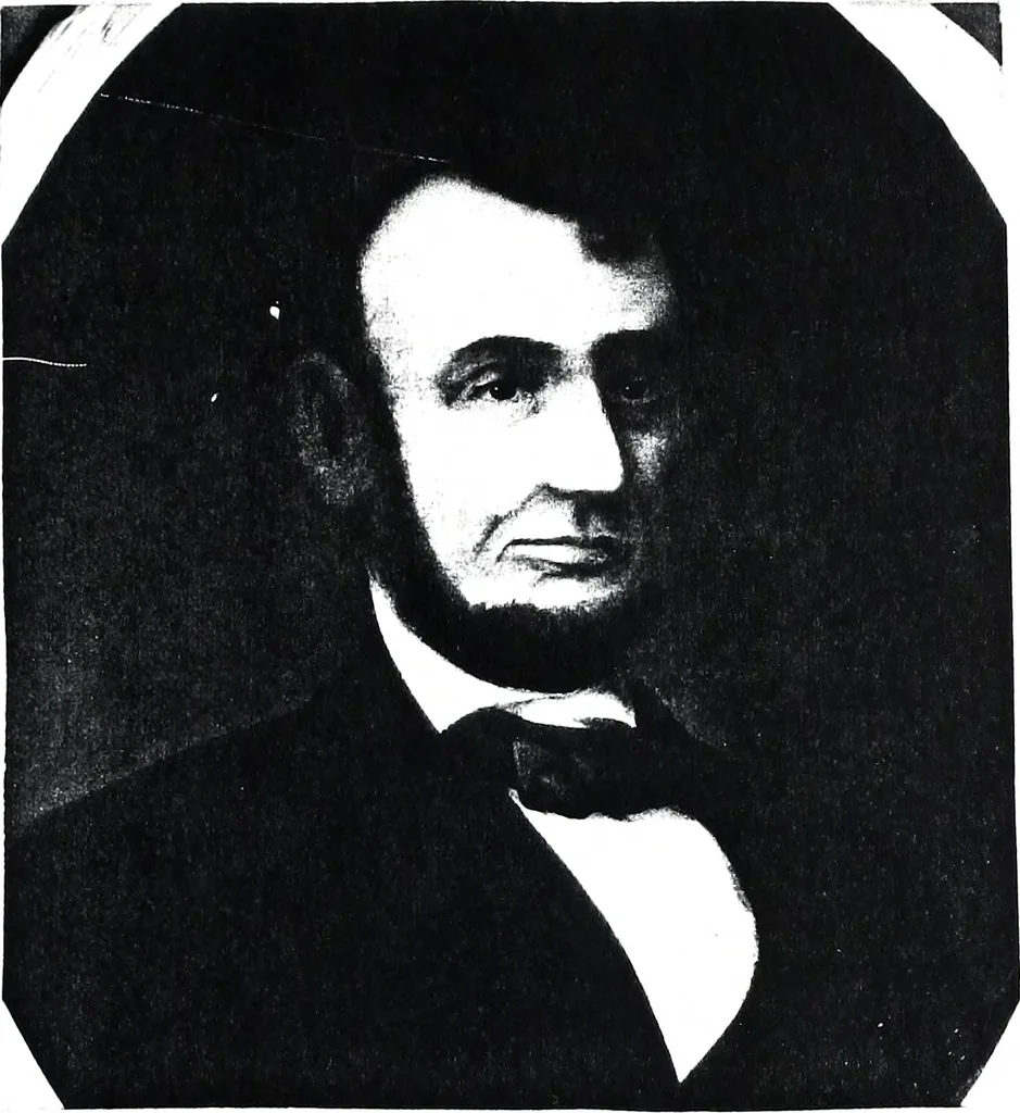 An illustration from Artists of Abraham Lincoln portraits, 1893, leaf 6