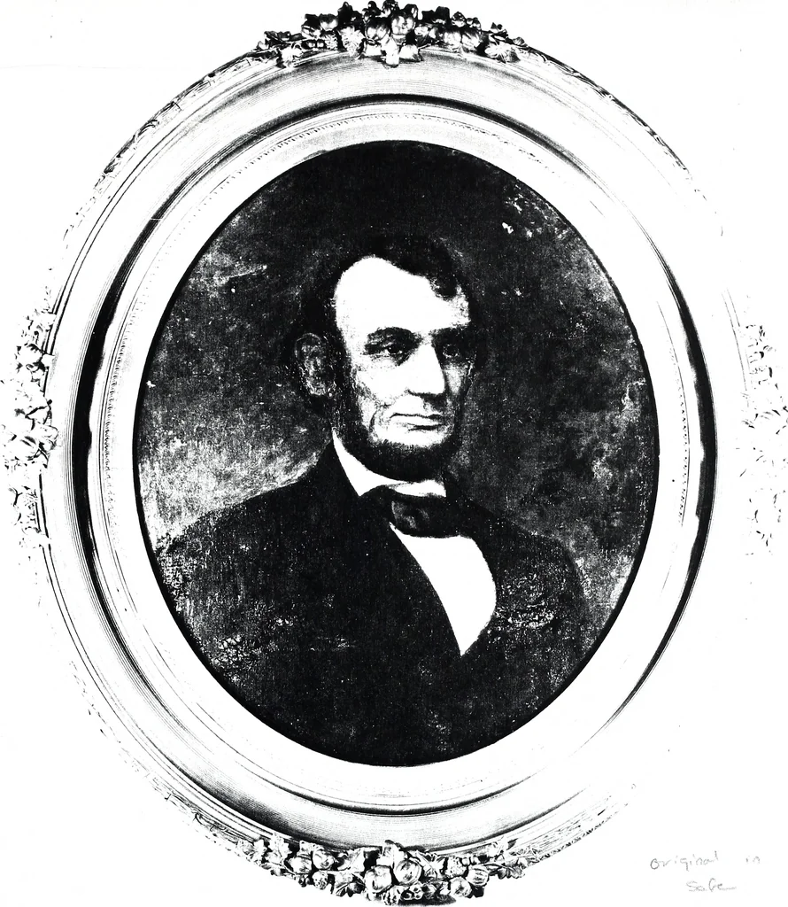 An illustration from Artists of Abraham Lincoln portraits, 1893, leaf 8