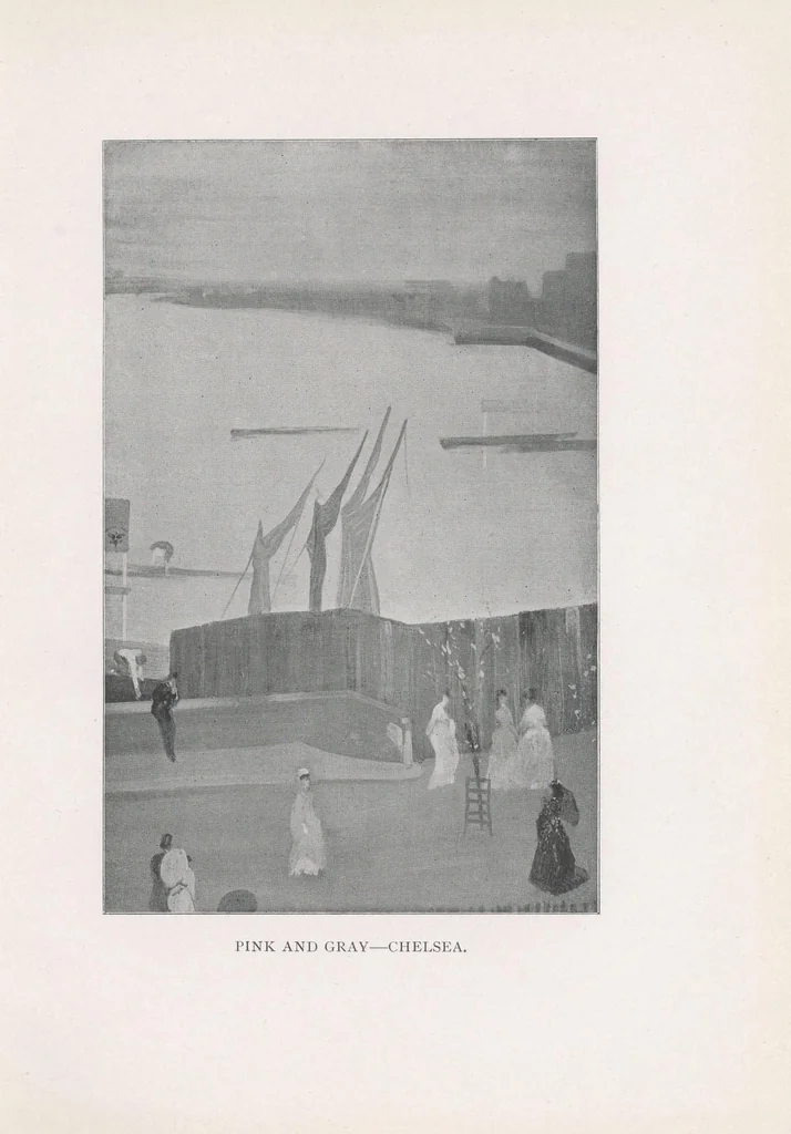 An illustration from The art of James McNeill Whistler : an appreciation, 1903, leaf 135