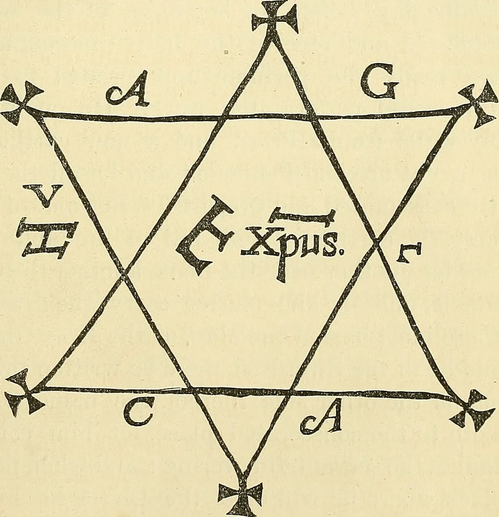 An illustration from Art magic; or, Mundane, sub-mundane and super-mundane spiritism. A treatise in three parts and twenty-three sections: descriptive of art magic, spiritism, the different orders of spirits in the universe known to be related to, or in communication with man; together with directions for invoking, controlling, and discharging spirits, and the uses and abuses, dangers and possibilities of magical art, 1876, leaf 378