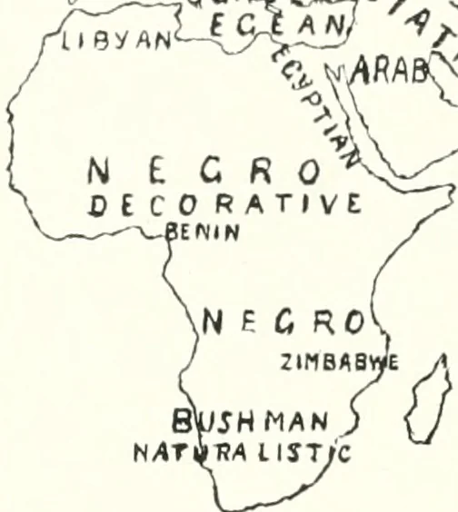 An illustration from Art and man, comparative art studies, 1918, leaf 257