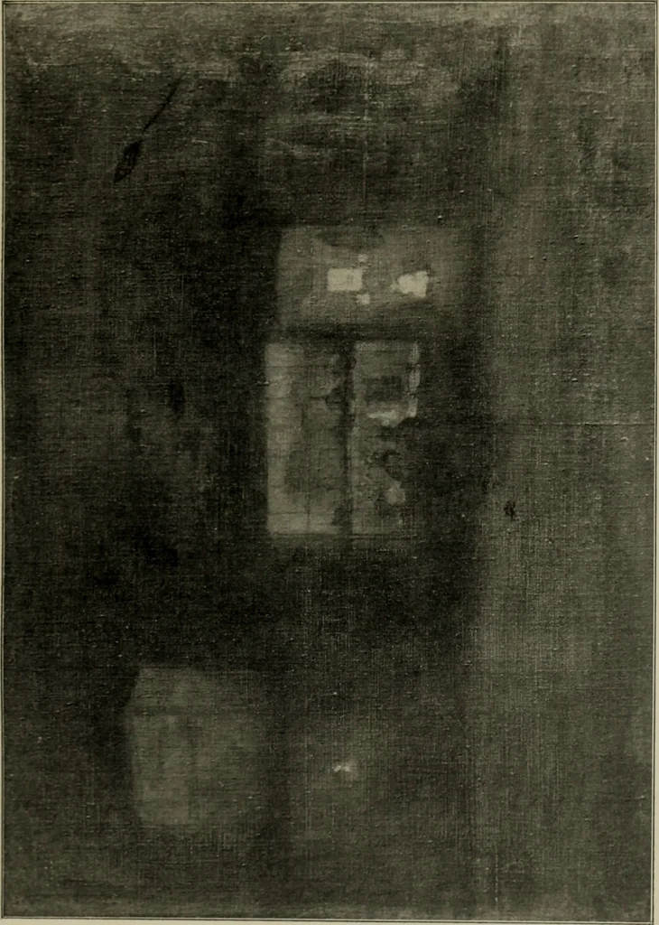 An illustration from Art of James McNeill Whistler : an appreciation / by T.R. Way and G.R. Dennis., 1903, leaf 150