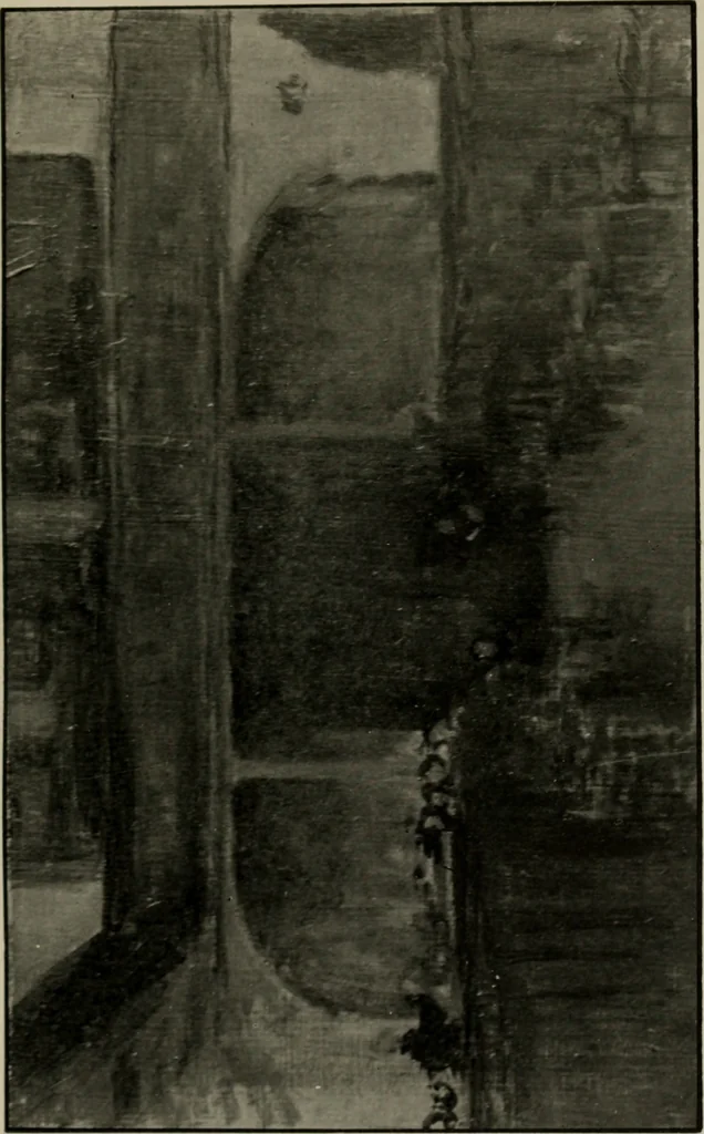 An illustration from Art of James McNeill Whistler : an appreciation / by T.R. Way and G.R. Dennis., 1903, leaf 152
