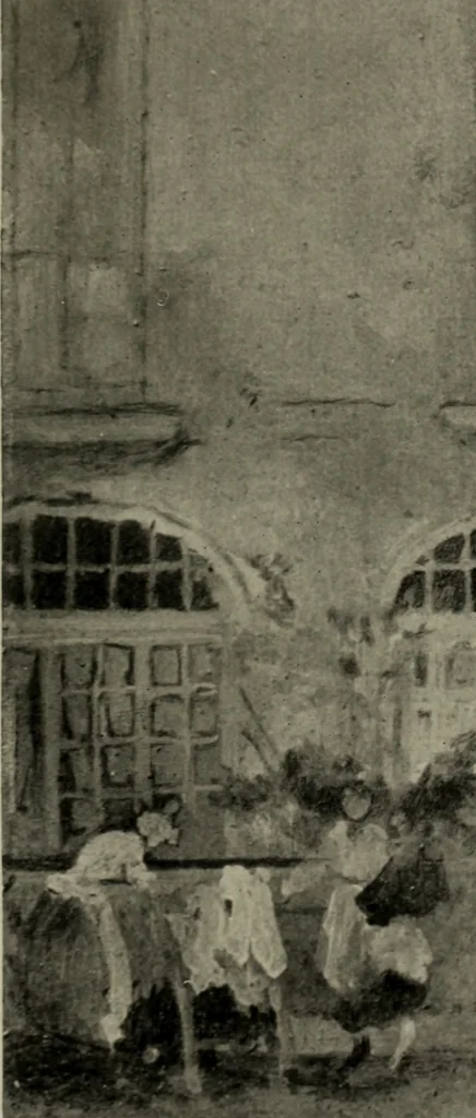 An illustration from Art of James McNeill Whistler : an appreciation / by T.R. Way and G.R. Dennis., 1903, leaf 154