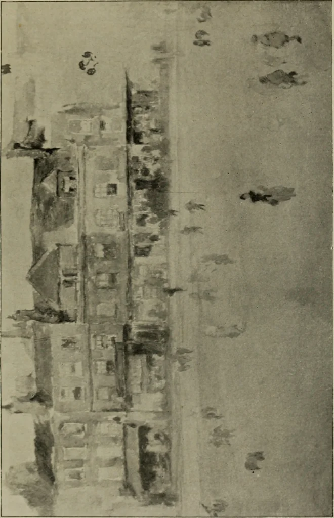 An illustration from Art of James McNeill Whistler : an appreciation / by T.R. Way and G.R. Dennis., 1903, leaf 224