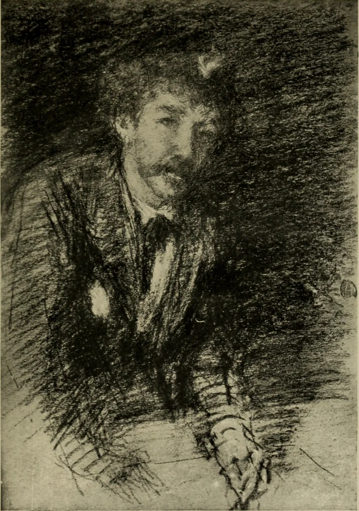 An illustration from Art of James McNeill Whistler : an appreciation / by T.R. Way and G.R. Dennis., 1903, leaf 38