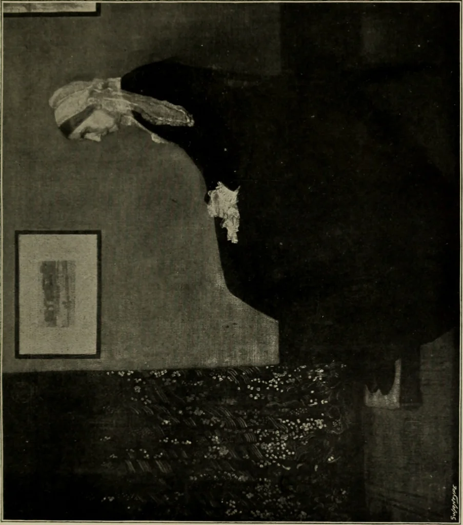 An illustration from Art of James McNeill Whistler : an appreciation / by T.R. Way and G.R. Dennis., 1903, leaf 90