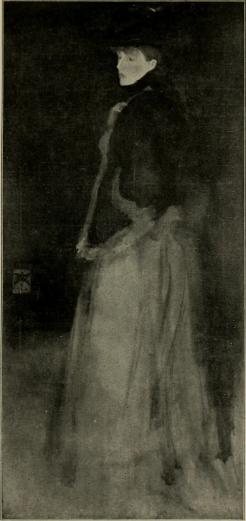 An illustration from Art of James McNeill Whistler : an appreciation / by T.R. Way and G.R. Dennis., 1903, leaf 98