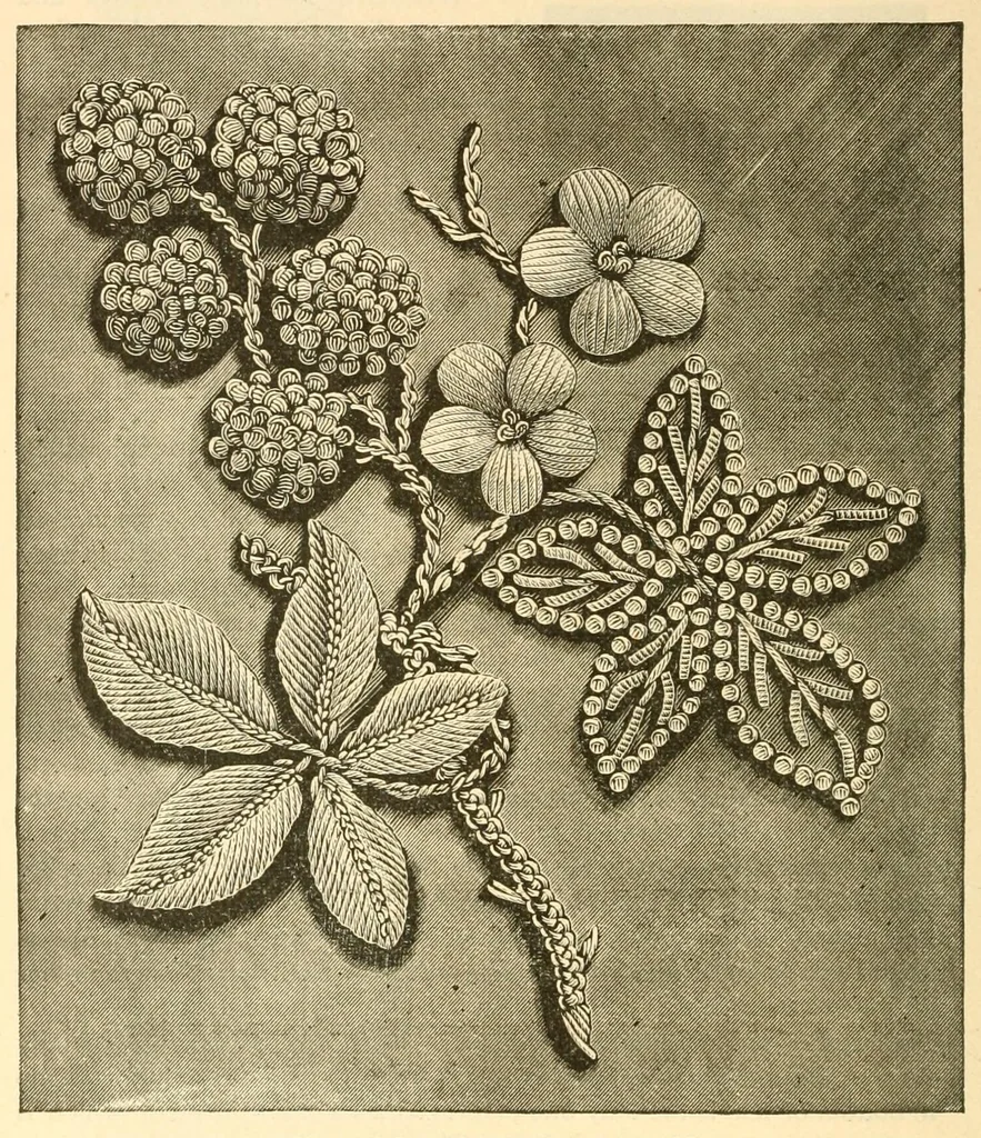 An illustration from Art needlework, 1893, leaf 76