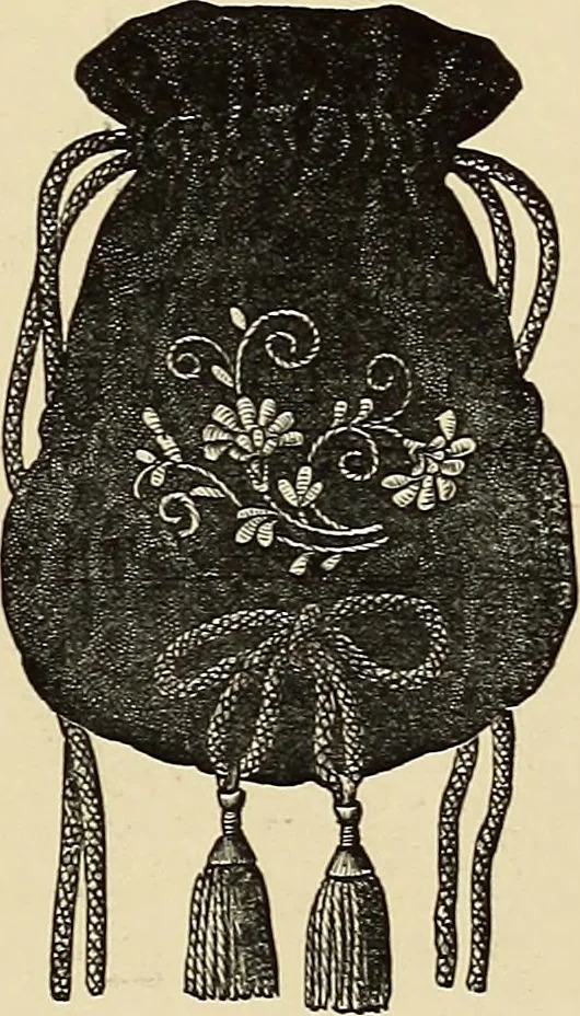An illustration from Art needlework. A complete manual of embroidery in silks and crewels, with full instructions as to stitches, materials, and implements. Containing also a large number of original designs and a handsome coloured design for crewel work, 1882, leaf 102
