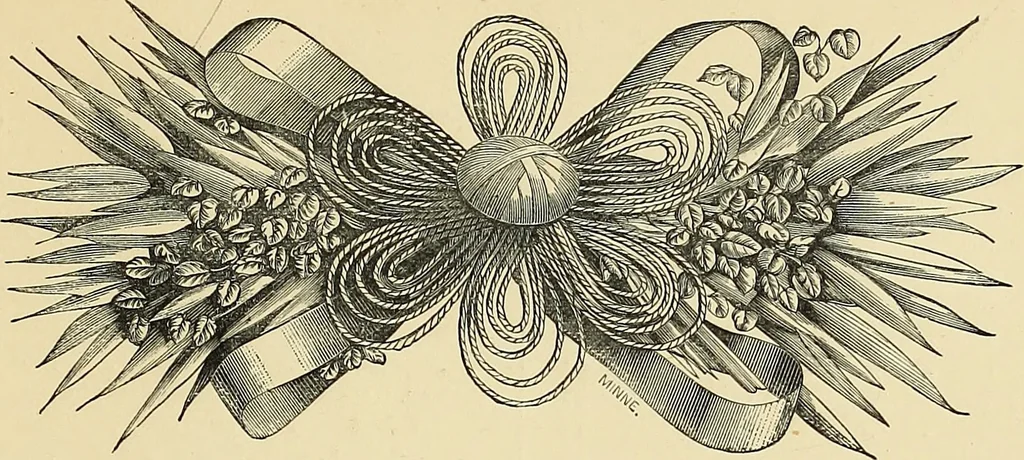 An illustration from Art needlework. A complete manual of embroidery in silks and crewels, with full instructions as to stitches, materials, and implements. Containing also a large number of original designs and a handsome coloured design for crewel work, 1882, leaf 112