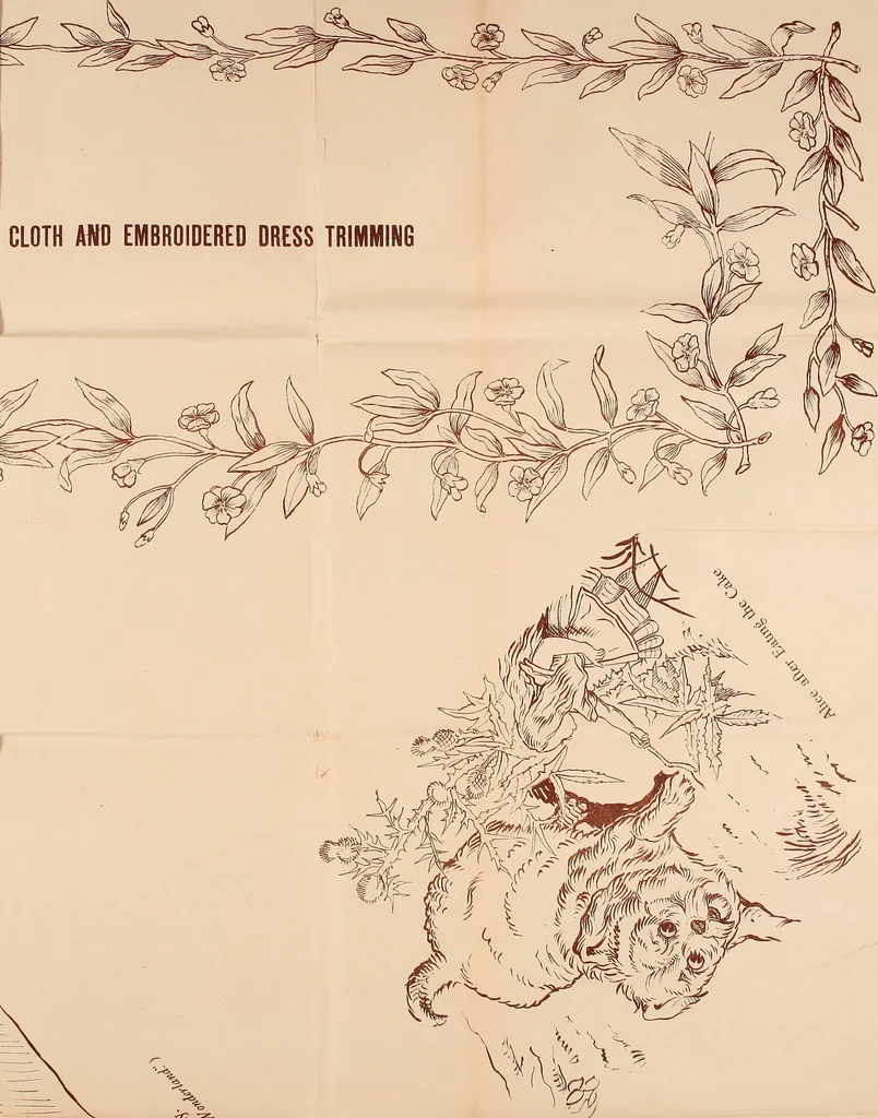An illustration from Art needlework. A complete manual of embroidery in silks and crewels, with full instructions as to stitches, materials, and implements. Containing also a large number of original designs and a handsome coloured design for crewel work, 1882, leaf 114