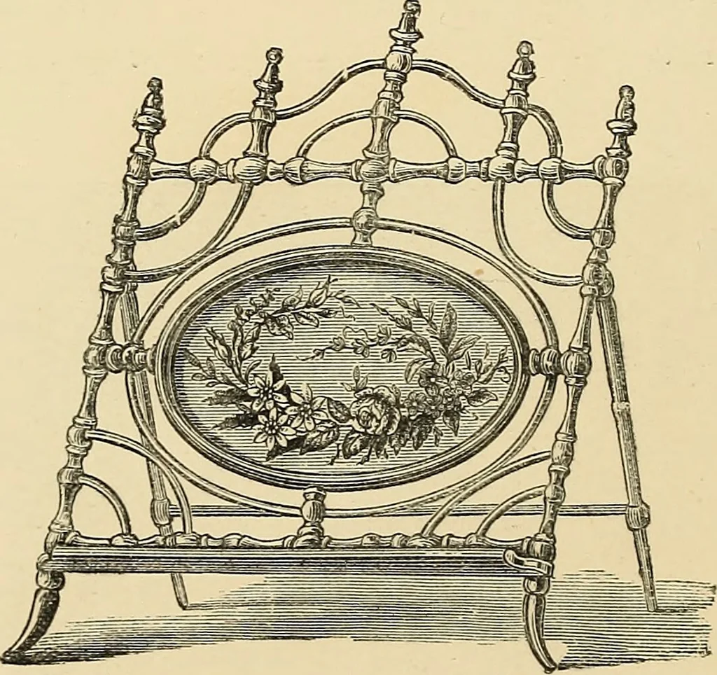 An illustration from Art needlework. A complete manual of embroidery in silks and crewels, with full instructions as to stitches, materials, and implements. Containing also a large number of original designs and a handsome coloured design for crewel work, 1882, leaf 31