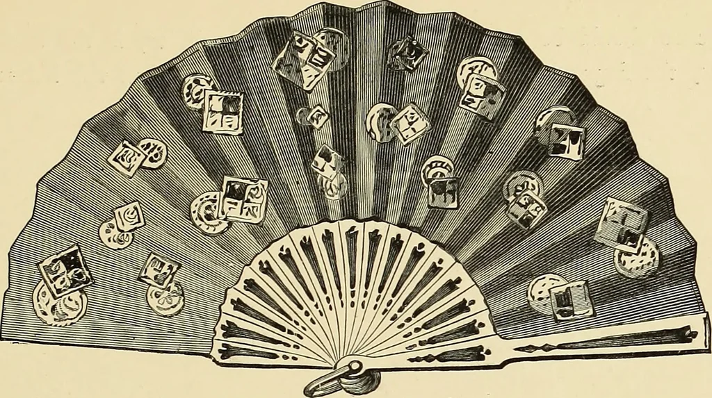 An illustration from Art needlework. A complete manual of embroidery in silks and crewels, with full instructions as to stitches, materials, and implements. Containing also a large number of original designs and a handsome coloured design for crewel work, 1882, leaf 36