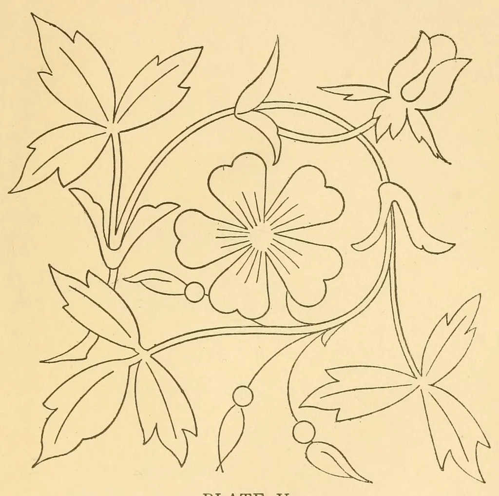 An illustration from Art-needlework for decorative embroidery;, 1879, leaf 95