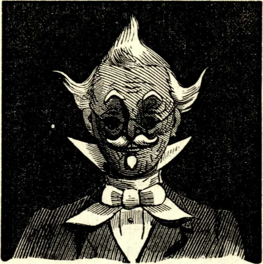 An illustration from The art of amusing : being a collection of graceful arts, merry games, odd tricks, curious puzzles, and new charades : together with suggestions for private theatricals, tableaux, and all sorts of parlor and family amusements, 1866, leaf 188