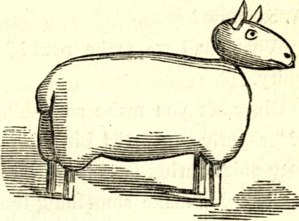 An illustration from The art of amusing : being a collection of graceful arts, merry games, odd tricks, curious puzzles, and new charades : together with suggestions for private theatricals, tableaux, and all sorts of parlor and family amusements, 1866, leaf 218