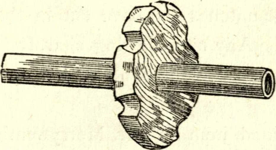 An illustration from The art of amusing : being a collection of graceful arts, merry games, odd tricks, curious puzzles, and new charades : together with suggestions for private theatricals, tableaux, and all sorts of parlor and family amusements, 1866, leaf 230
