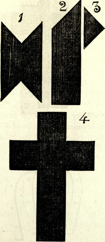 An illustration from The art of amusing : being a collection of graceful arts, merry games, odd tricks, curious puzzles, and new charades : together with suggestions for private theatricals, tableaux, and all sorts of parlor and family amusements, 1866, leaf 270