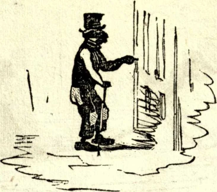An illustration from The art of amusing : being a collection of graceful arts, merry games, odd tricks, curious puzzles, and new charades : together with suggestions for private theatricals, tableaux, and all sorts of parlor and family amusements, 1866, leaf 321