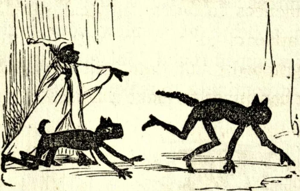 An illustration from The art of amusing : being a collection of graceful arts, merry games, odd tricks, curious puzzles, and new charades : together with suggestions for private theatricals, tableaux, and all sorts of parlor and family amusements, 1866, leaf 325