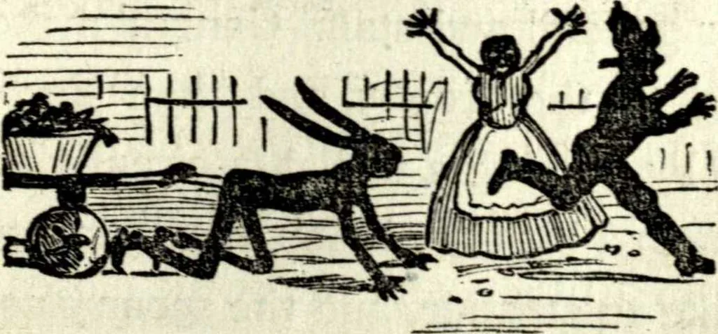 An illustration from The art of amusing : being a collection of graceful arts, merry games, odd tricks, curious puzzles, and new charades : together with suggestions for private theatricals, tableaux, and all sorts of parlor and family amusements, 1866, leaf 326