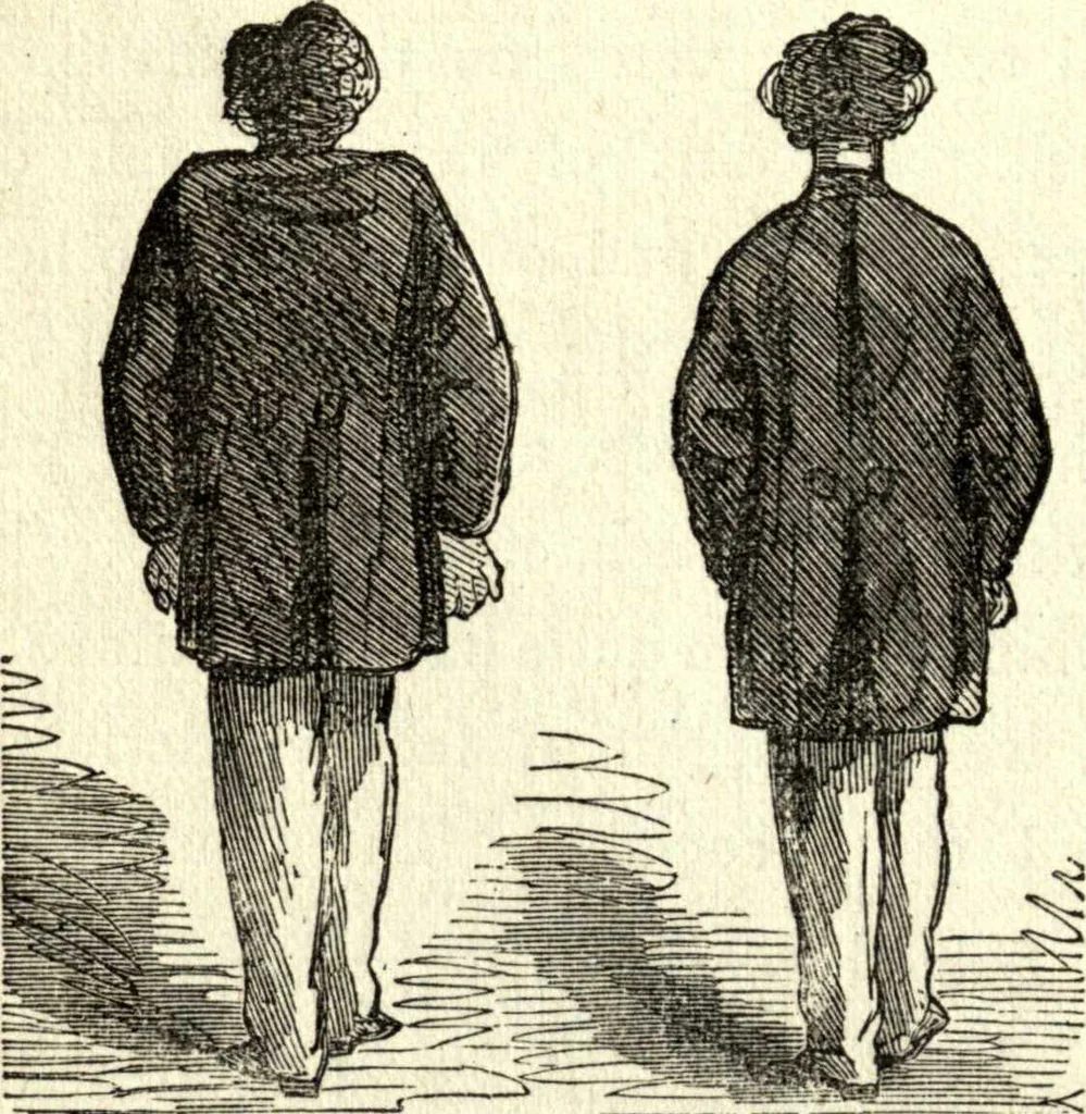 An illustration from The art of amusing : being a collection of graceful arts, merry games, odd tricks, curious puzzles, and new charades : together with suggestions for private theatricals, tableaux, and all sorts of parlor and family amusements, 1866, leaf 37