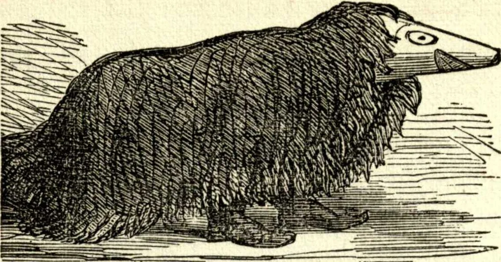 An illustration from The art of amusing : being a collection of graceful arts, merry games, odd tricks, curious puzzles, and new charades : together with suggestions for private theatricals, tableaux, and all sorts of parlor and family amusements, 1866, leaf 41