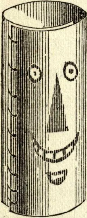 An illustration from The art of amusing : being a collection of graceful arts, merry games, odd tricks, curious puzzles, and new charades : together with suggestions for private theatricals, tableaux, and all sorts of parlor and family amusements, 1866, leaf 55