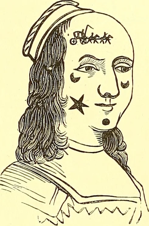 An illustration from The art of beauty, 1883, leaf 177