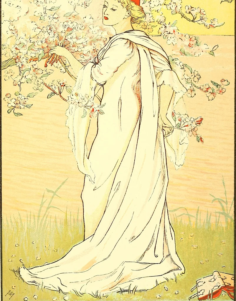 An illustration from The art of beauty, 1883, leaf 9