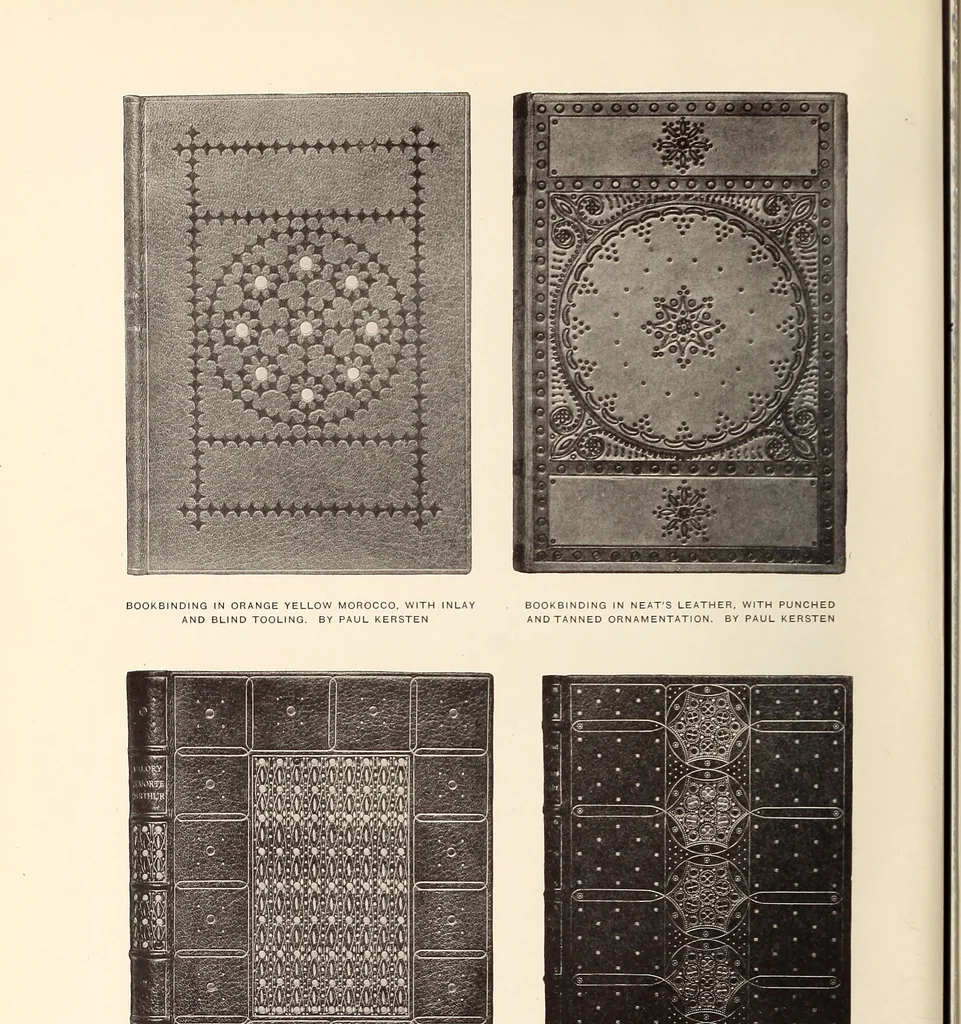 An illustration from The art of the book; a review of some recent European and American work in typography, page decoration & binding, 1914, leaf 177