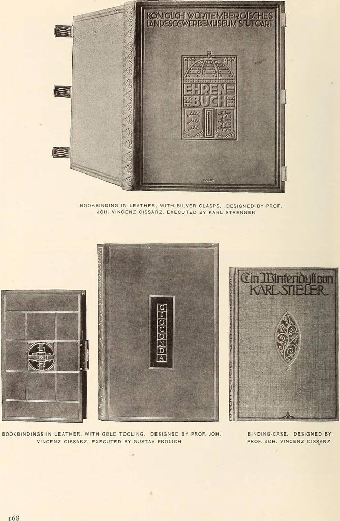 An illustration from The art of the book; a review of some recent European and American work in typography, page decoration & binding, 1914, leaf 181