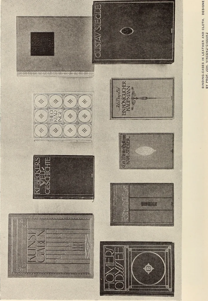 An illustration from The art of the book; a review of some recent European and American work in typography, page decoration & binding, 1914, leaf 185