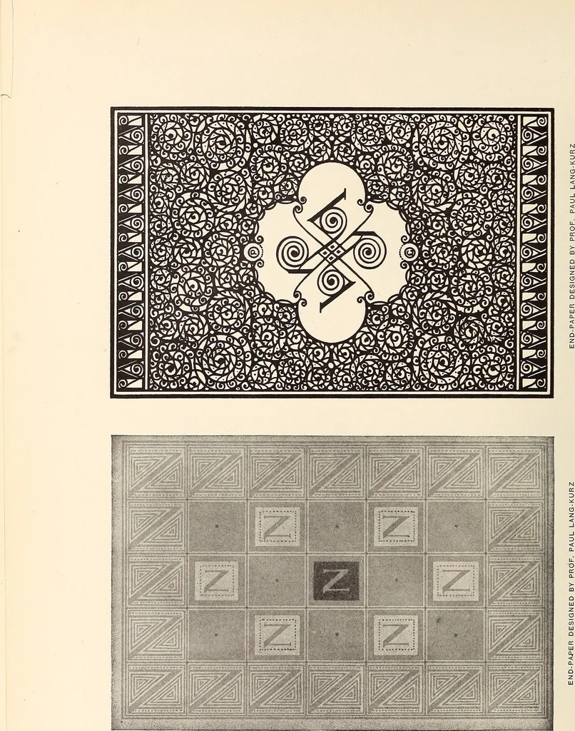 An illustration from The art of the book; a review of some recent European and American work in typography, page decoration & binding, 1914, leaf 189