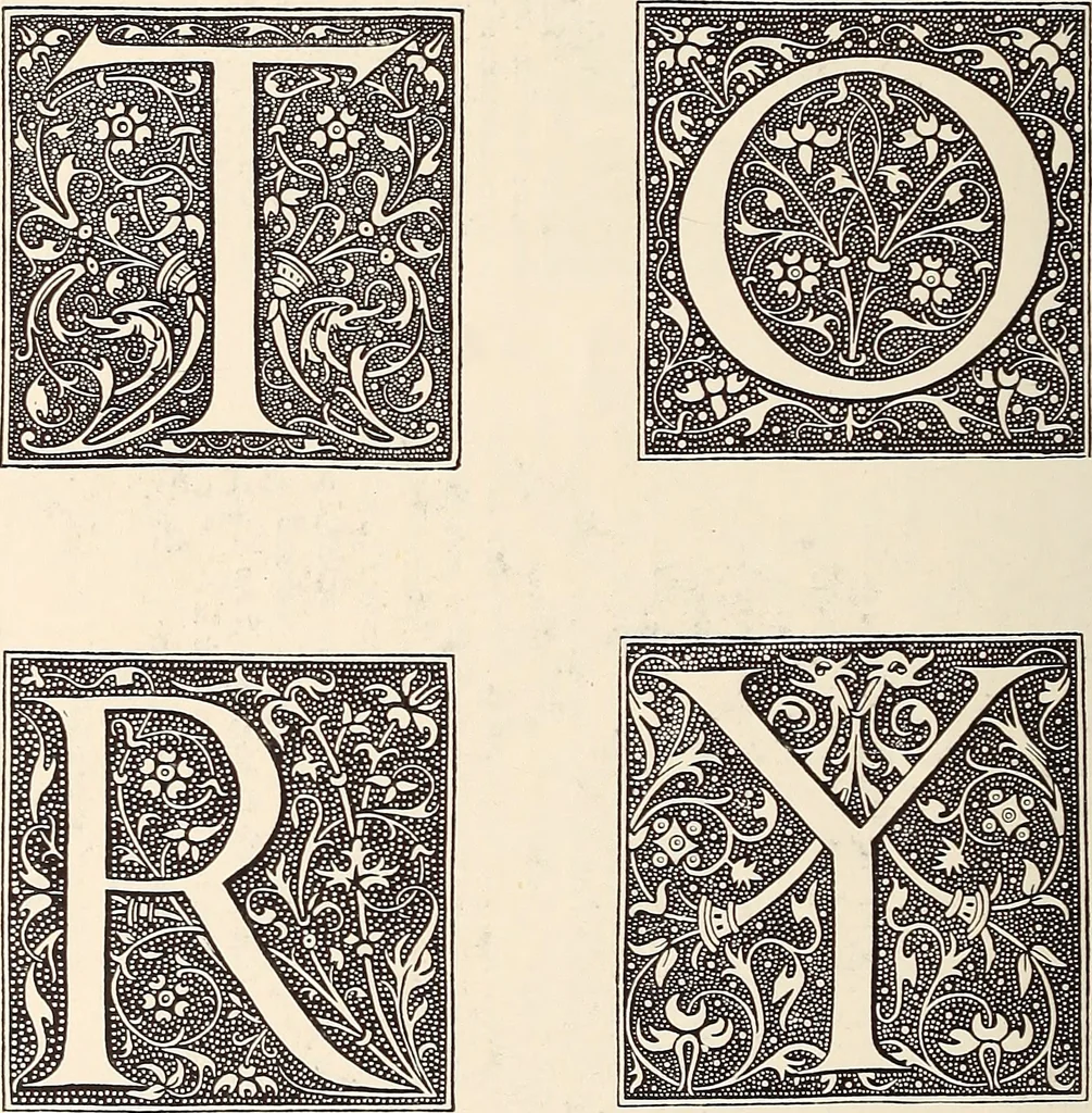 An illustration from The art of the book; a review of some recent European and American work in typography, page decoration & binding, 1914, leaf 287