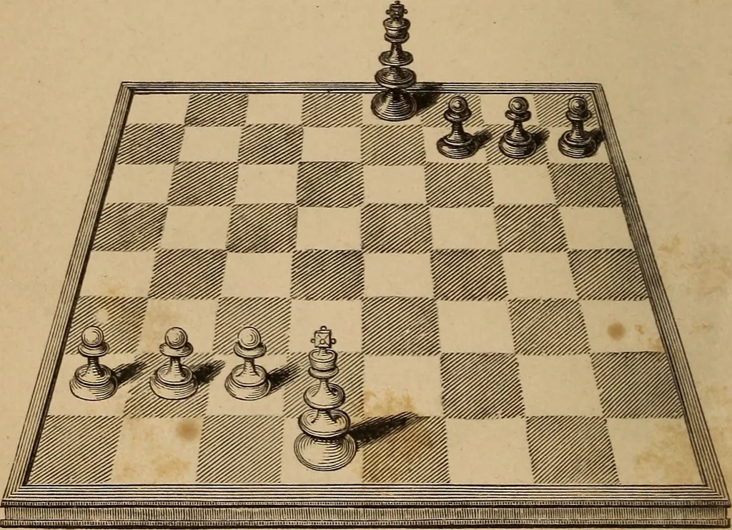 An illustration from The art of chess-play: a new treatise on the game of chess, 1846, leaf 7
