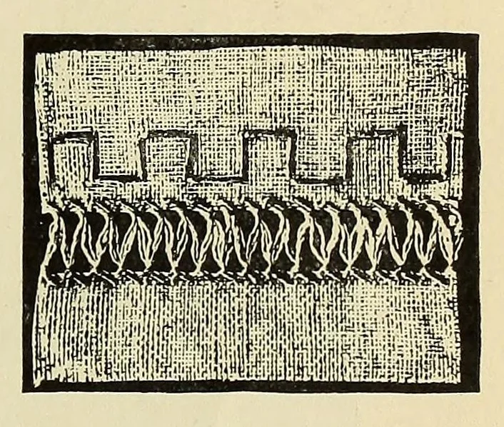 An illustration from The art of drawn work.., 1901, leaf 57