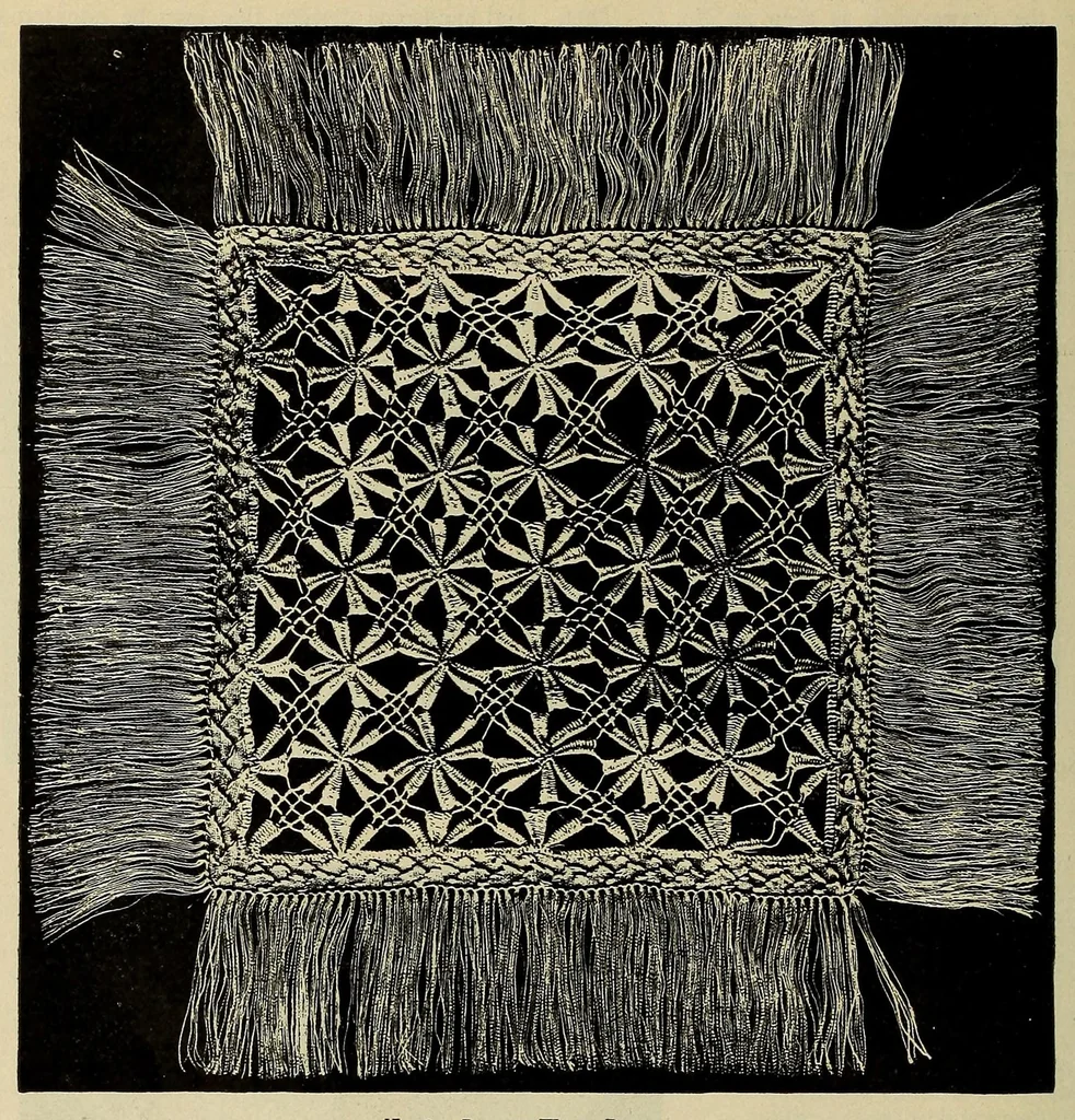 An illustration from The art of drawn work.., 1901, leaf 80