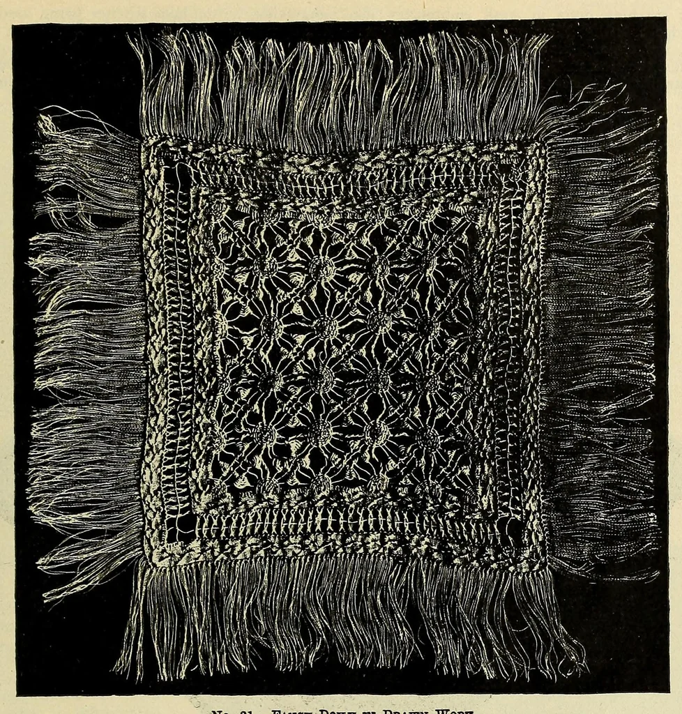 An illustration from The art of drawn work.., 1901, leaf 85