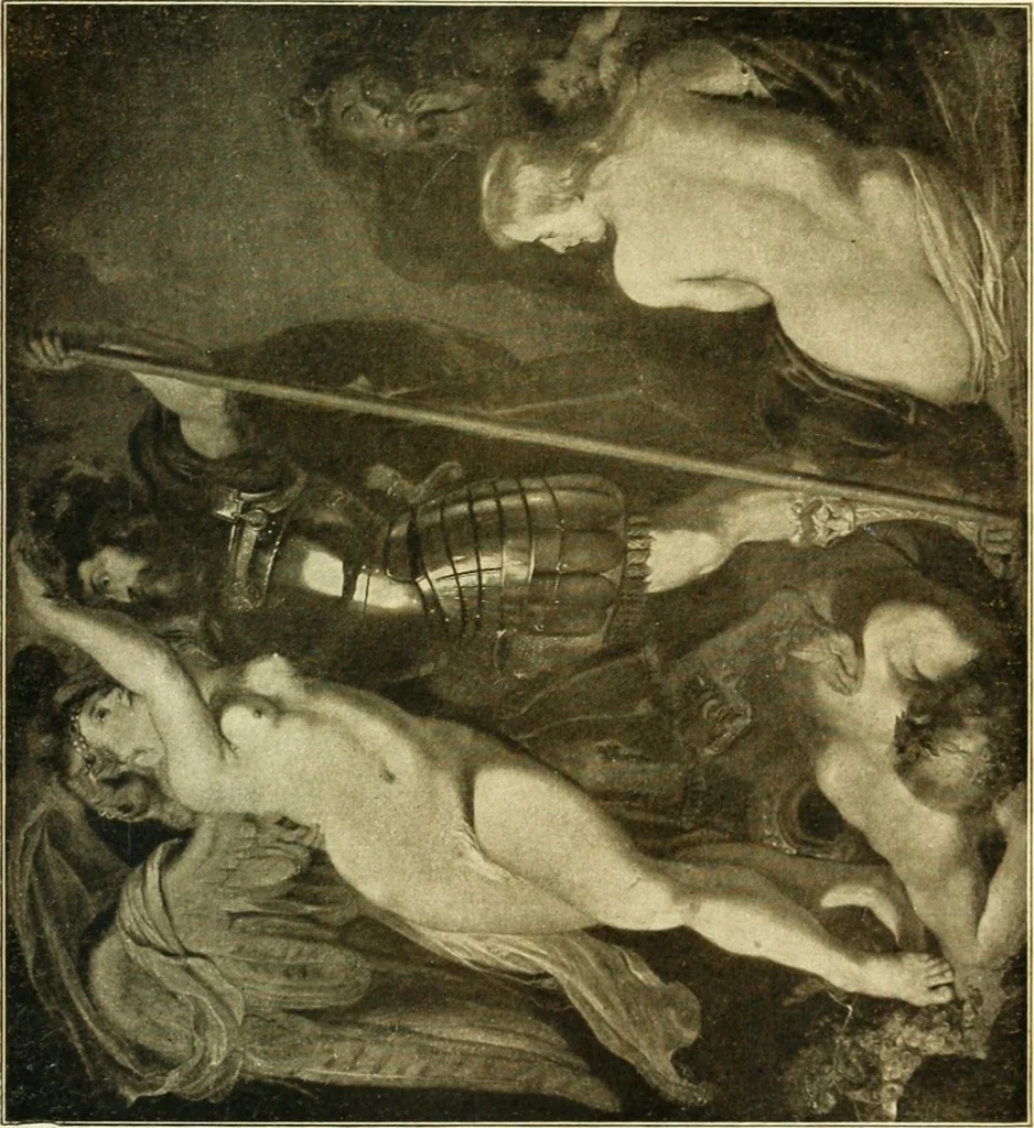 An illustration from The art of the Dresden gallery; notes and observations upon the old and modern masters and paintings in the royal collection, 1907, leaf 336