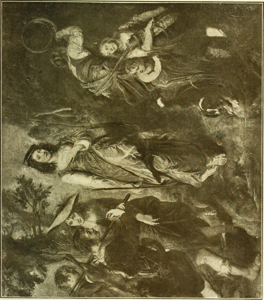 An illustration from The art of the Dresden gallery; notes and observations upon the old and modern masters and paintings in the royal collection, 1907, leaf 348